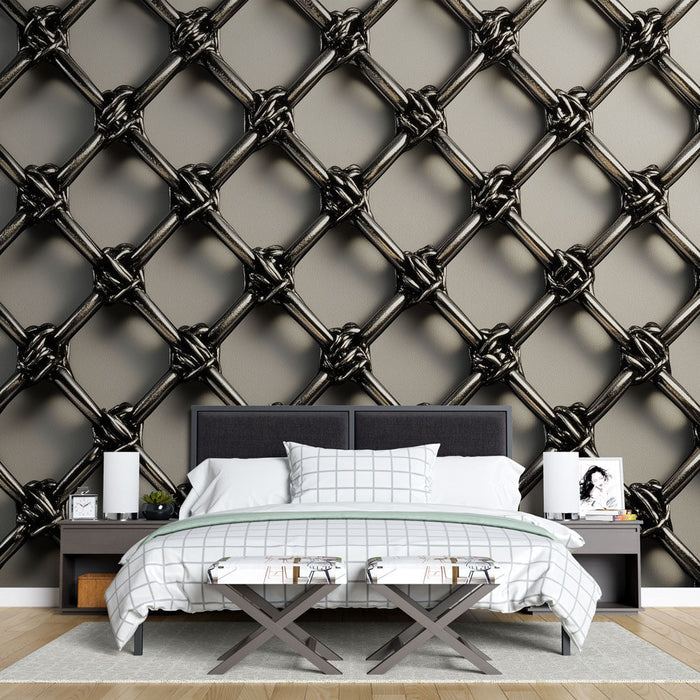 Papel pintado | Metal Mesh Pattern
