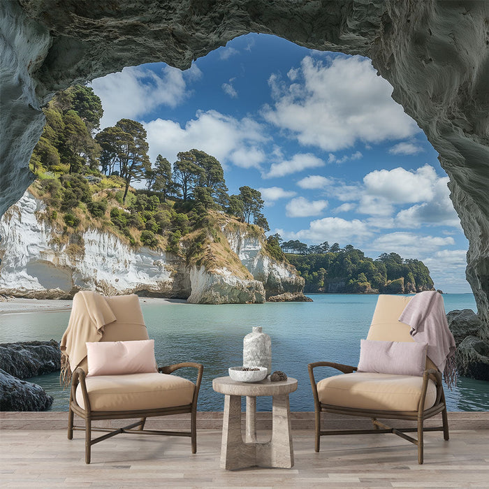 Tapet | Pogled na špilju na plaži