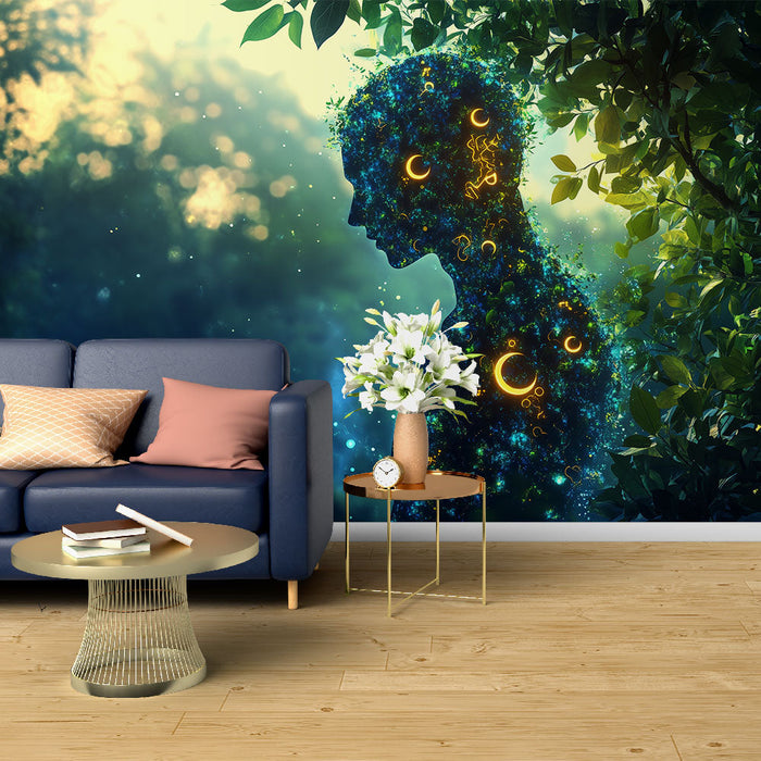 Tapeta cosmic silhouette | Mystická a přirozená atmosféra