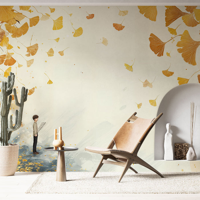 Tapete s jesenskim motivom | Motiv zlatnih lišća