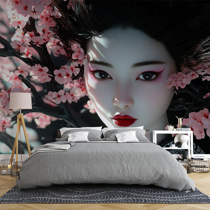 Papel de parede floral ilustração | Beleza e flores de cerejeira