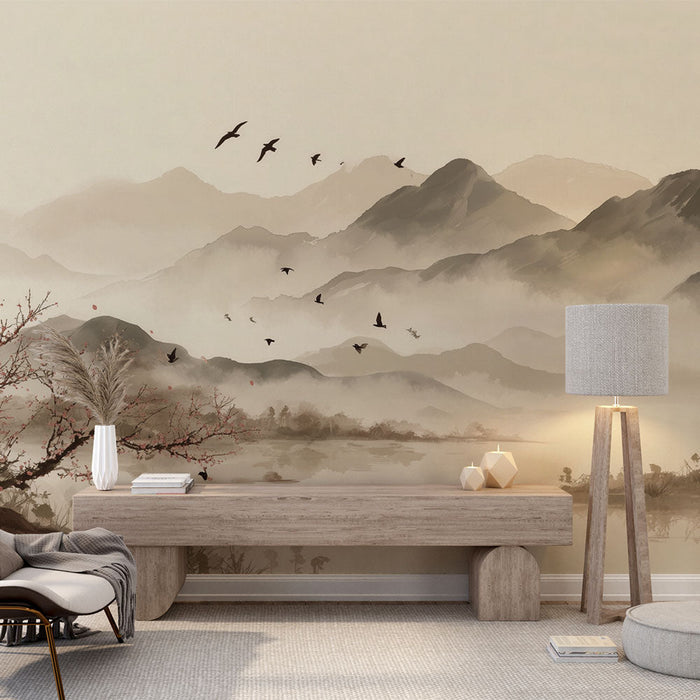Tapete peizazh planina | Традиционна китайска живопис