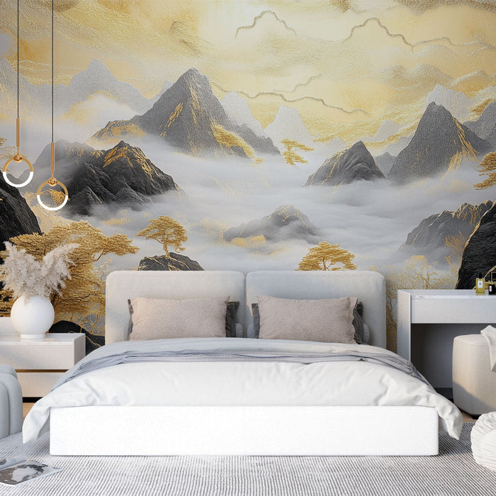 Tapeta zlatá krajina | Vznešené hory