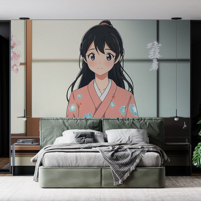 Tapet | Ung kvinde i kimono