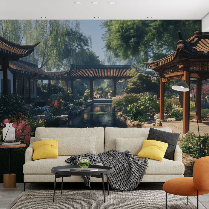Mural Wallpaper asian-garden | Harmony and Tranquility