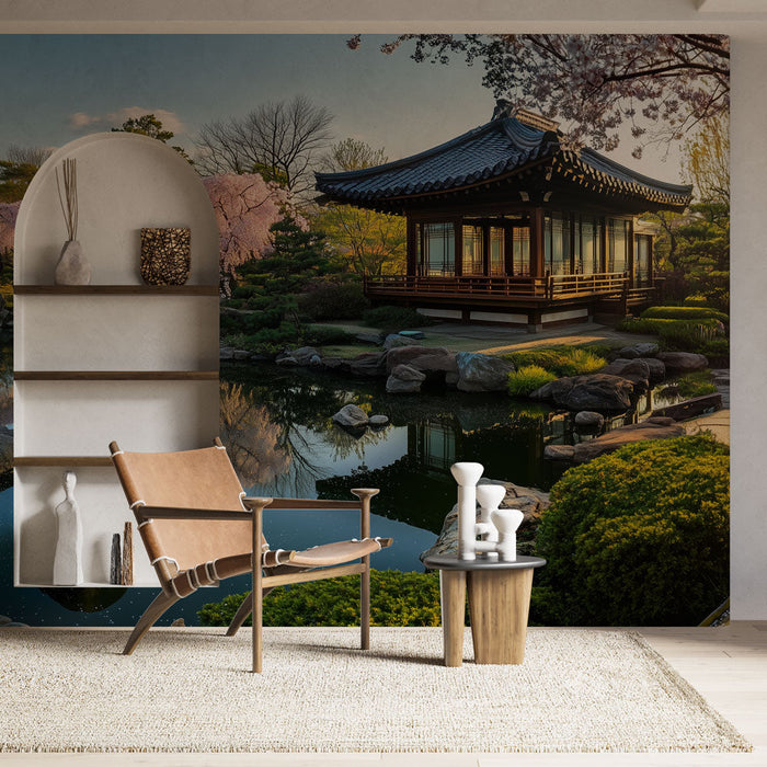 Tapeta Japanese Garden | Elegancija i cvjetna spokojnost
