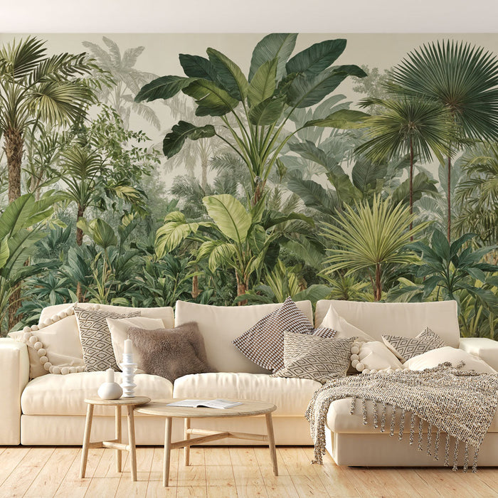 Papel de parede selva tropical | Paisagem luxuriante