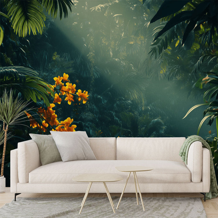 Mural Wallpaper jungle | Lush tropical escape