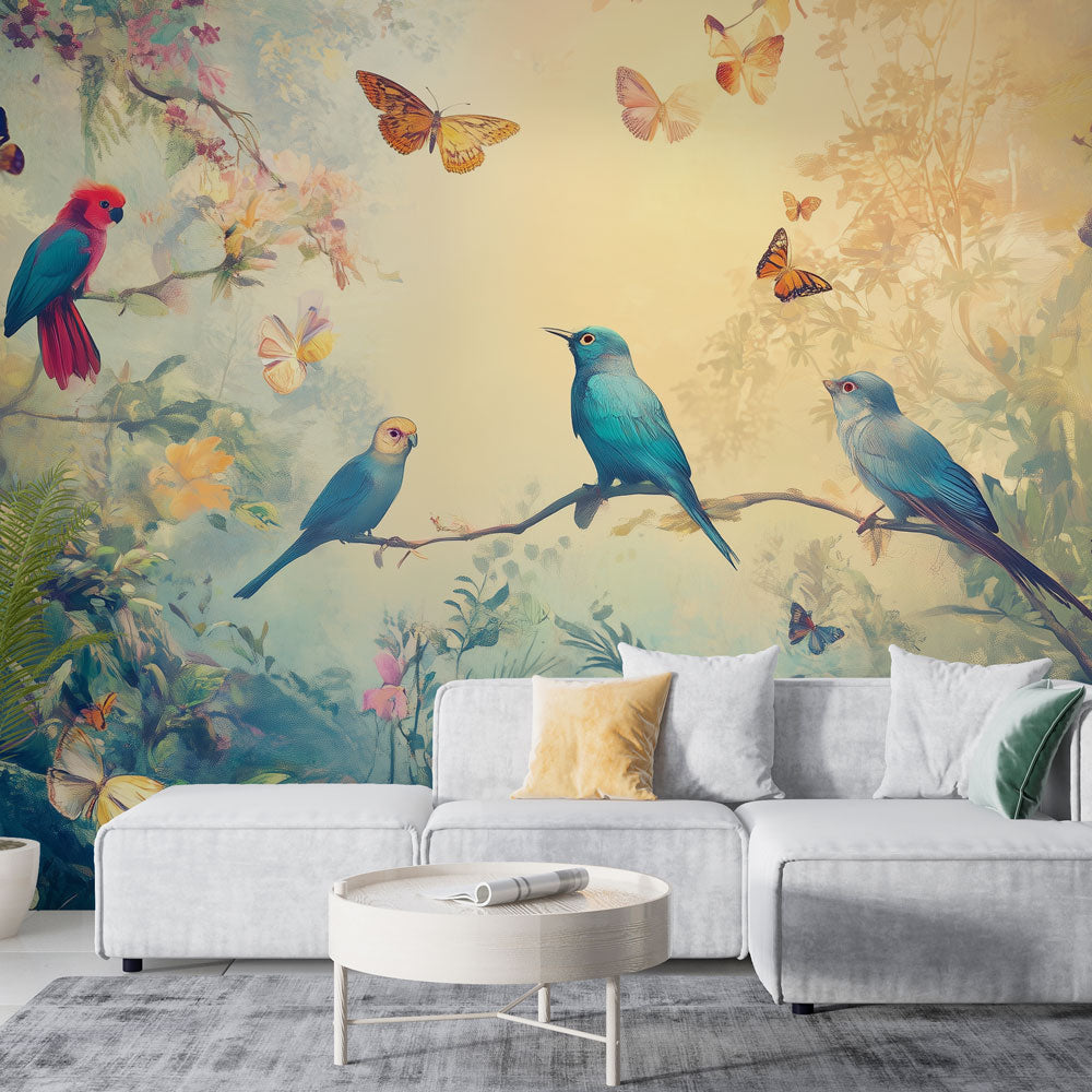 Foto Behang vogels | Betoverend ontwaken in de natuur