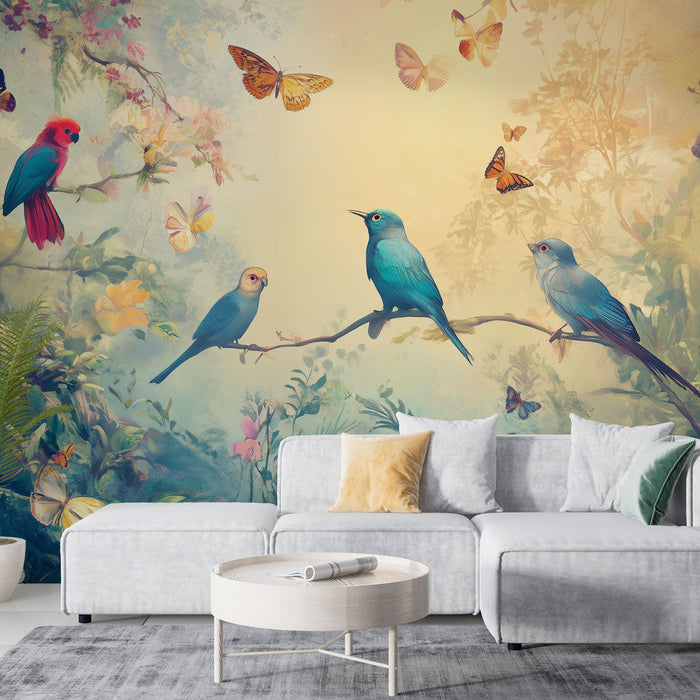 Tapete ptice | Očarljivo prebujanje v naravi