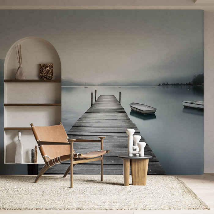 Tapeta Serene Lake | Uklidňující a mlhavá krajina