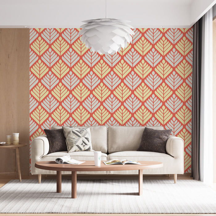 Mural Wallpaper graphic | Vintage geometric pattern