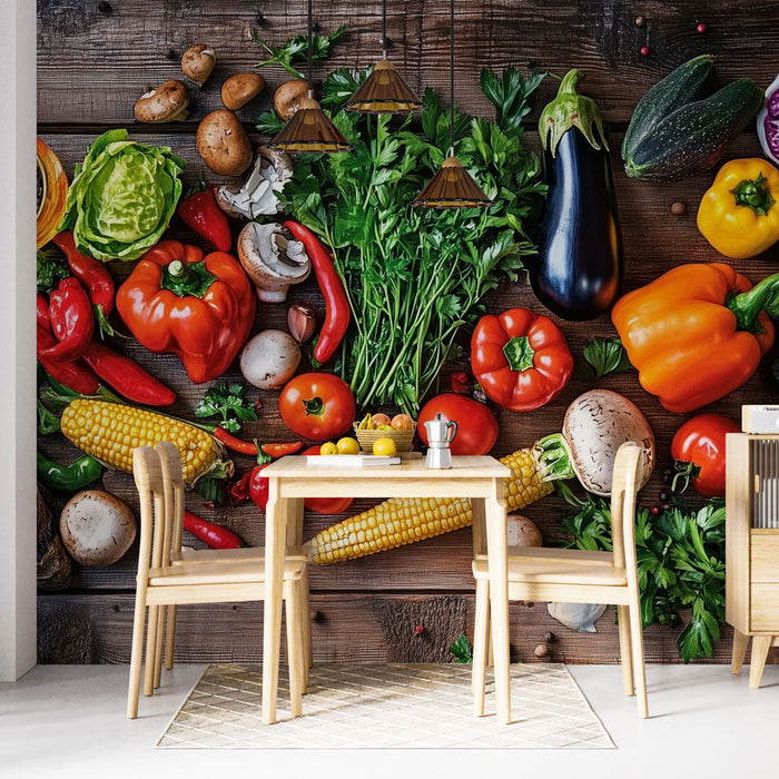 Carta da parati verdure | Prodotti freschi e colorati