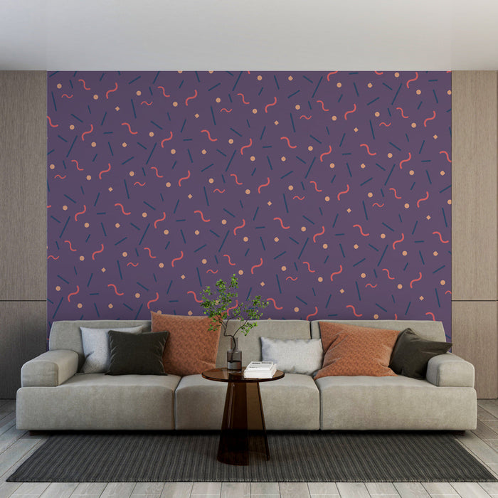 Mural Wallpaper abstract | Dynamic geometric patterns