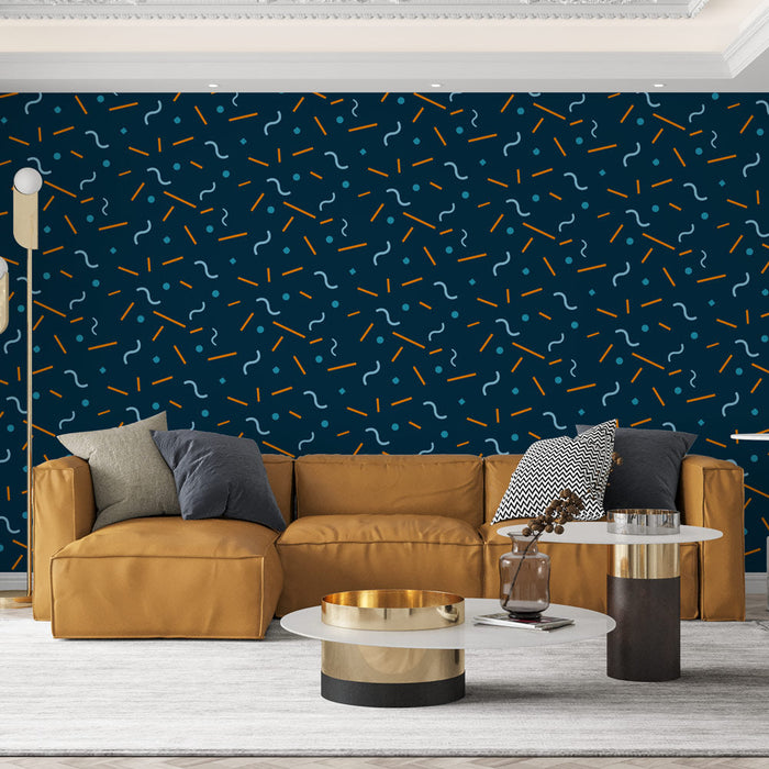 Tapet modele geometrice | Atmosferă retro și colorată