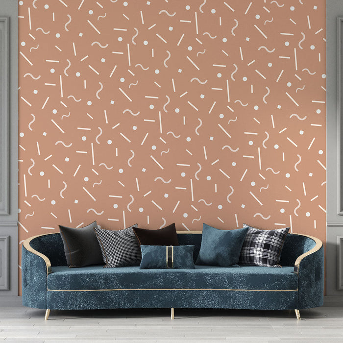 Mural Wallpaper abstract | Contemporary beige pattern