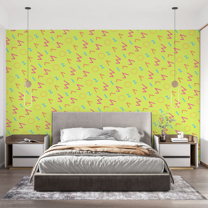 Mural Wallpaper abstract | Colorful geometric patterns