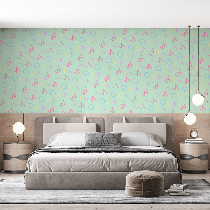 Tapeta s geometrickým motivem | Moderní pastelový vzor