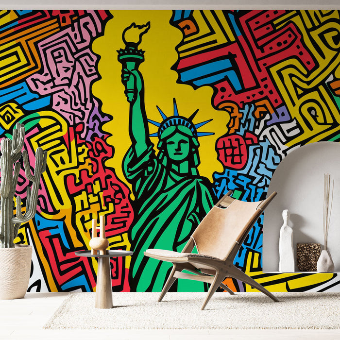 Tapeta Kip slobode | Šarena i apstraktna umjetnost
