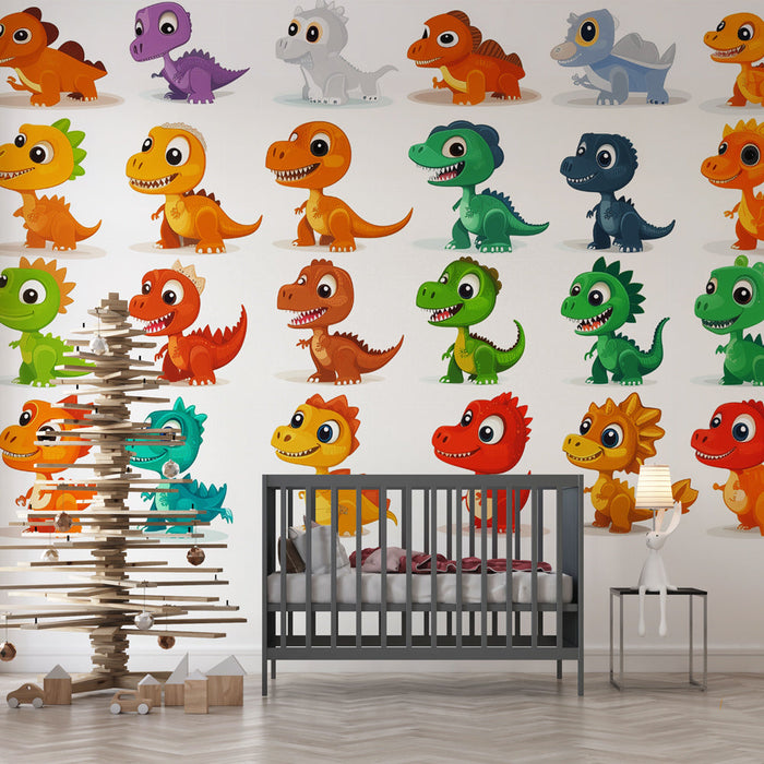 Fototapet dinozor | Renkli ve eğlenceli yaratıklar