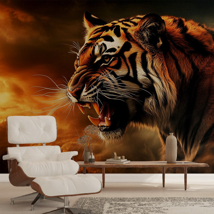 Tapeta se lvem | Divoká při západu slunce