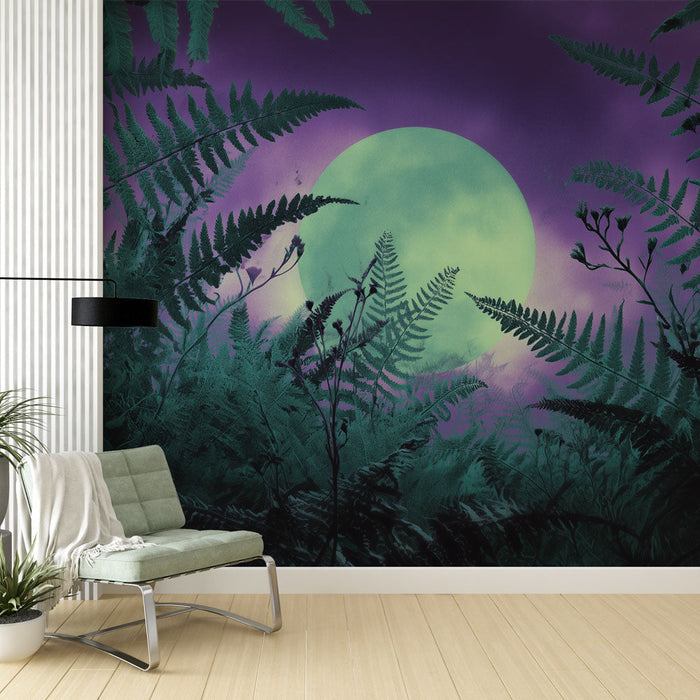 Tapete με φεγγάρι στο δάσος | Μαγεμένο τοπίο