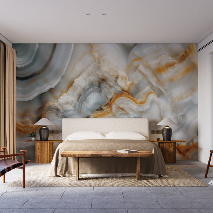 Tapete marmor onyx | Ausbruch natürlicher Farben