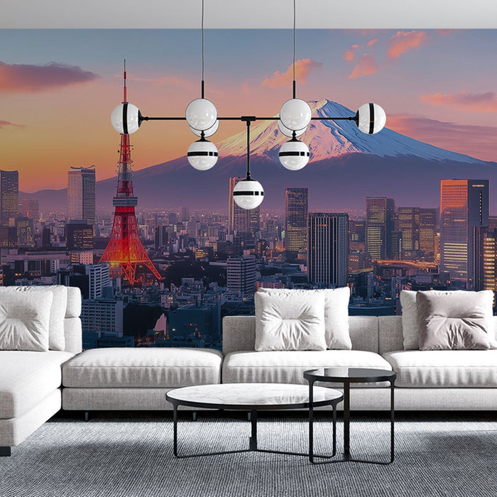 Tapet Tokyo | Oplyst by og Mount Fuji