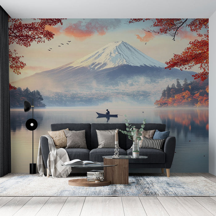 Tapetti vuoristomaisema | Japanilainen syksypako