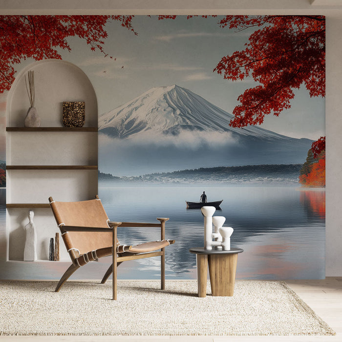 Falfestmény tájkép | Nyugalom és Békesség Fuji-hegy