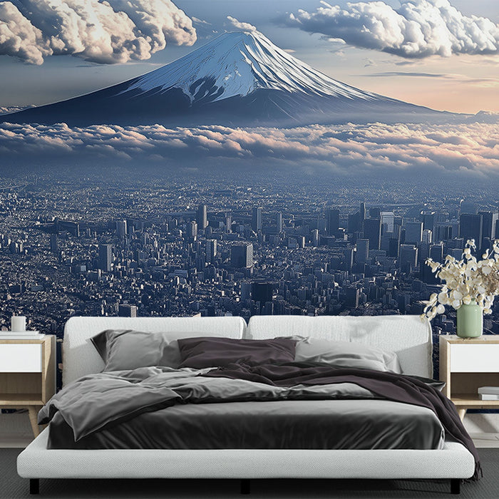 Papel pintado Tokyo | Vista panorámica con el monte Fuji