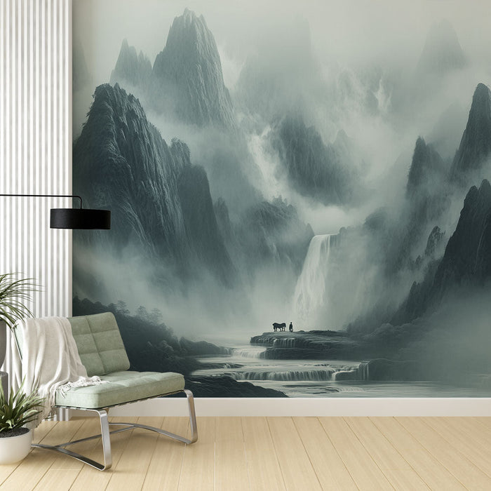 Tapetti vuoristo | Mystinen ja sumuinen maisema