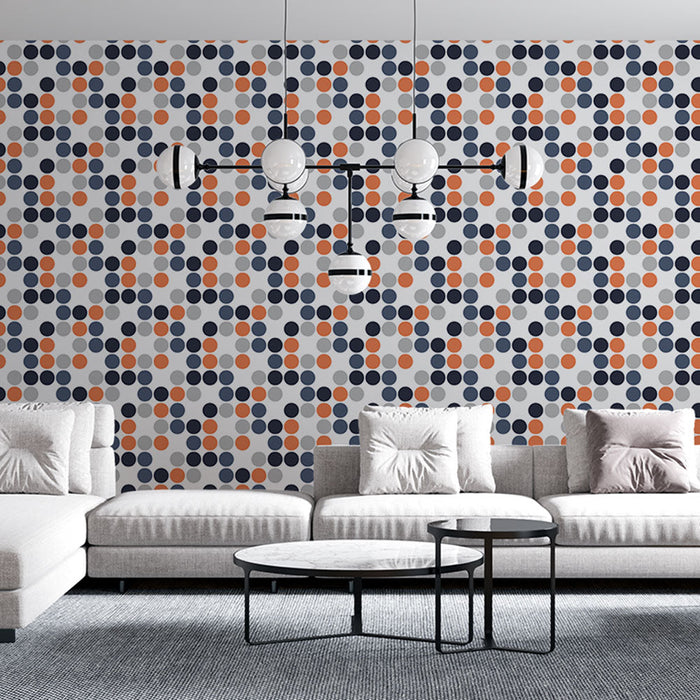Tapete mit Punkten | Mehrfarbiges Muster