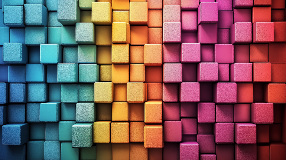 Cube Mural Wallpaper | Geometric Illusion Enhances Your Walls — WonderMural