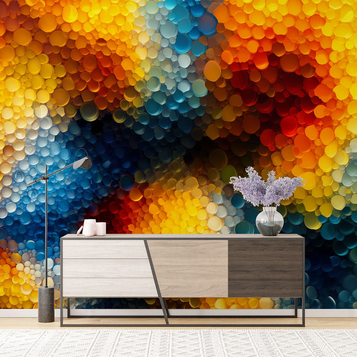 Mural Wallpaper Abstract | Multicolored Bokeh Effect