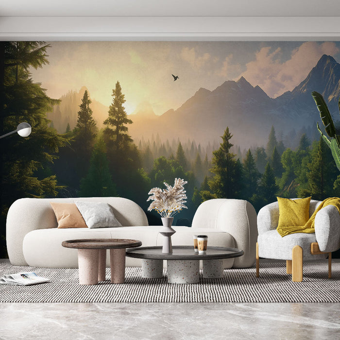 Tapeta příroda | Východ slunce v horách