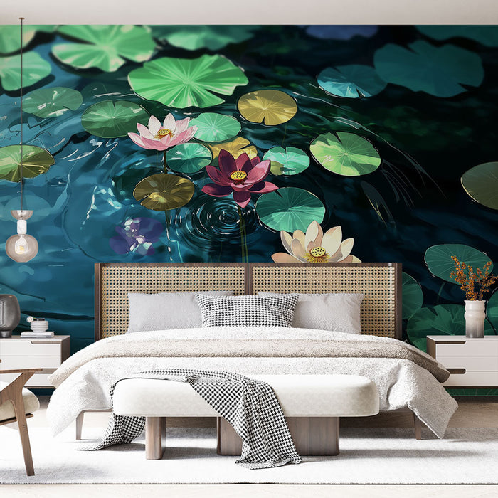 Fototapet vannliljer | Aquatic Harmony