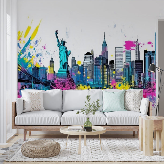 Fototapeta New York | Barvita silhueta