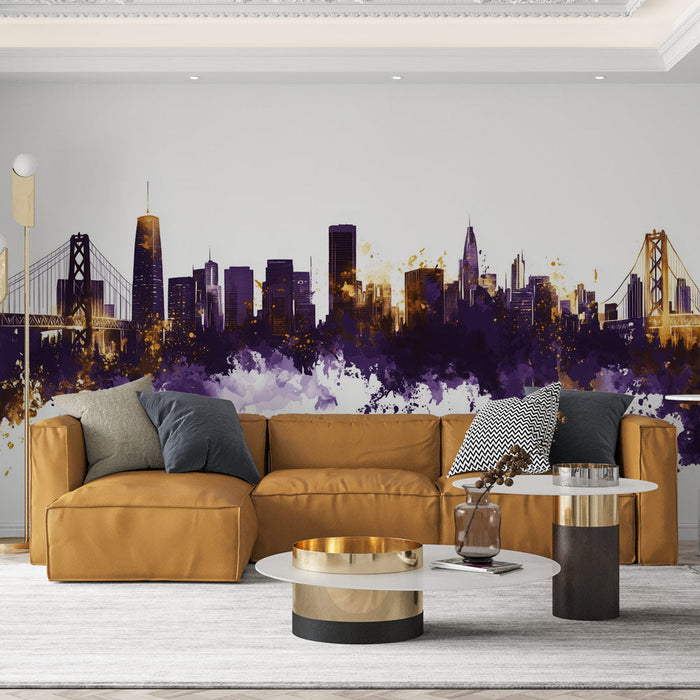 Tapeta Skyline | Urbana apstraktna umjetnost