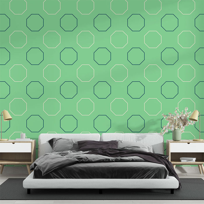 Фототапет осмоъгълен | Минималистично зелено