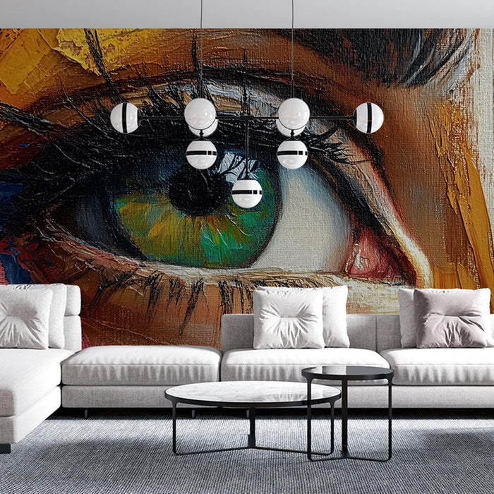 Tapeta umetniško oko | Eksplozija živahnih barv