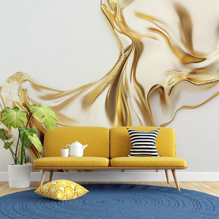 Tapete apstraktno ili | Fluidni zlatni listići