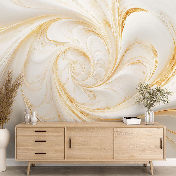 Seinapilt kuldne keeris | Elegantne ja abstraktne disain