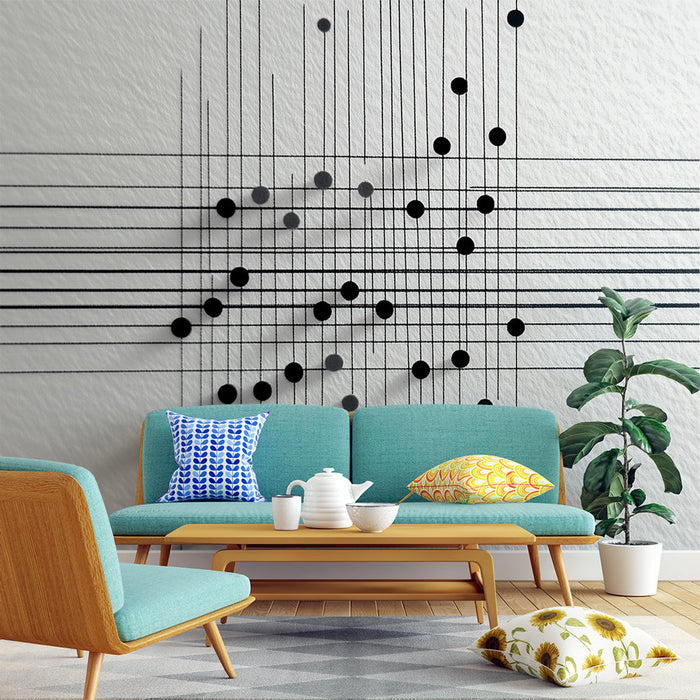 Fototapet grafika minimalista | Linije i apstraktne točke