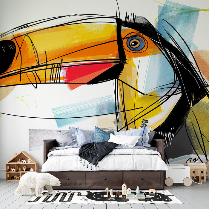 Värvikas Abstraktne Mural Tapeet | Toucan