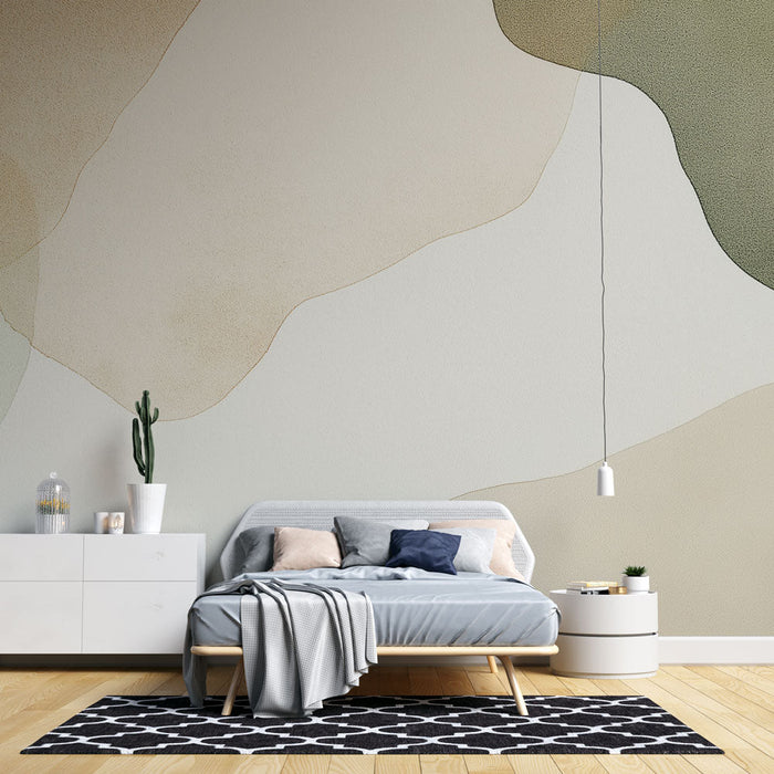 Mural Wallpaper | Soft shapes and natural colors