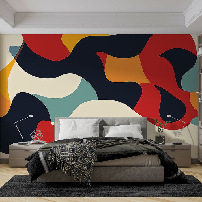 Mural Wallpaper abstract | Fluid and colorful patterns