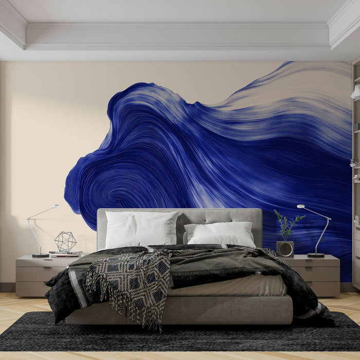 Mural Wallpaper Abstract | Waves of Blue