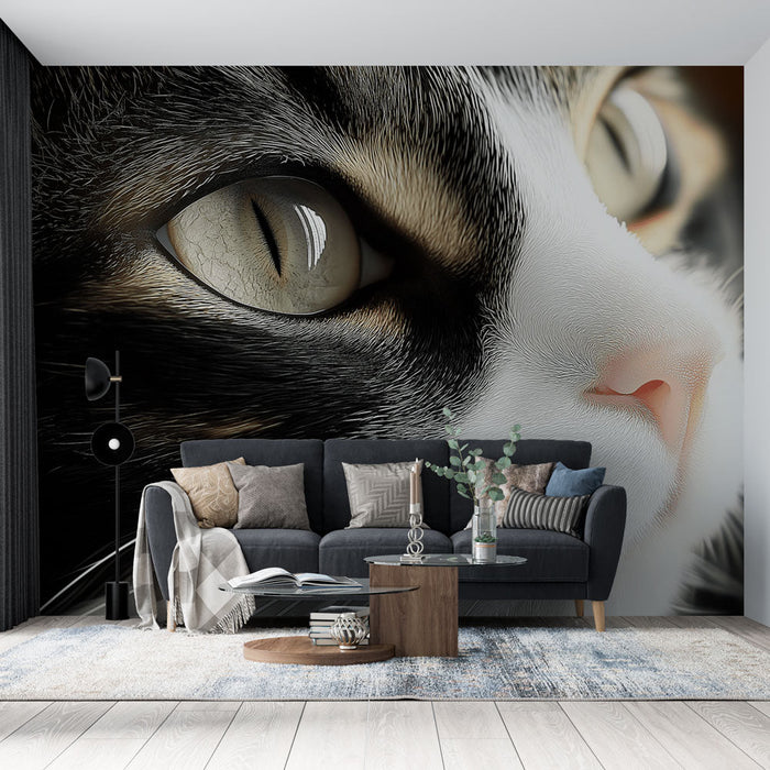 Tapeta s motivem zvířat | Poutavý pohled kočky