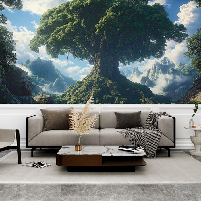 Fototapet majestic-tree | Ett enormt träd under en klar himmel